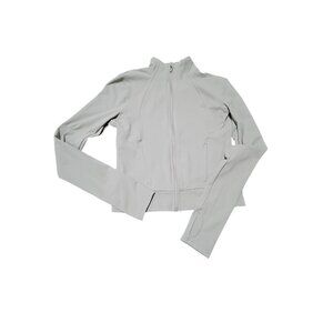 90 DEGREE By Reflex Full Zip Jacket Women Small Stretch Running Yoga Green